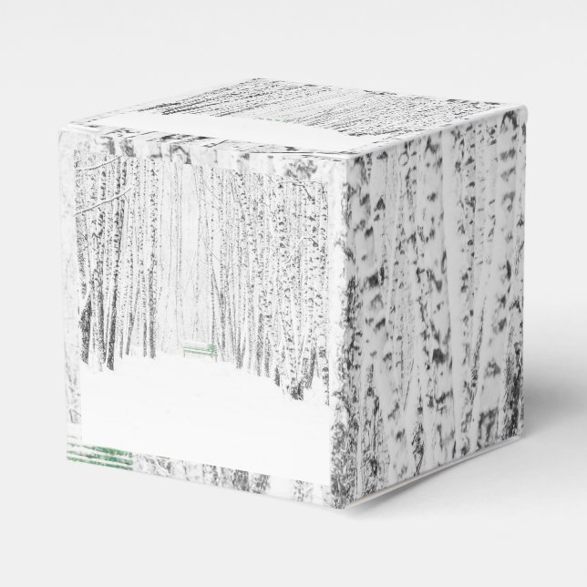 White Christmas Tale Favour Box (Front Side)