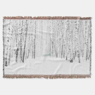White Christmas Tale Throw Blanket
