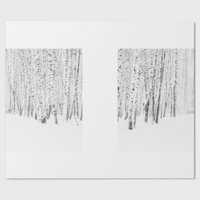White Christmas Tale Wrapping Paper (Seam)