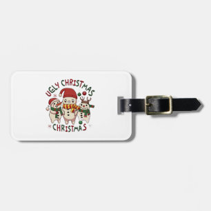 white Christmas ;UGLY CHRISTMAS Luggage Tag