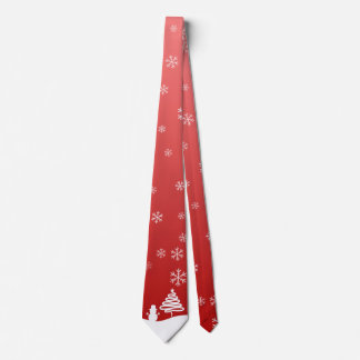 White Christmas Winter Wonderland Snowman Tree Tie