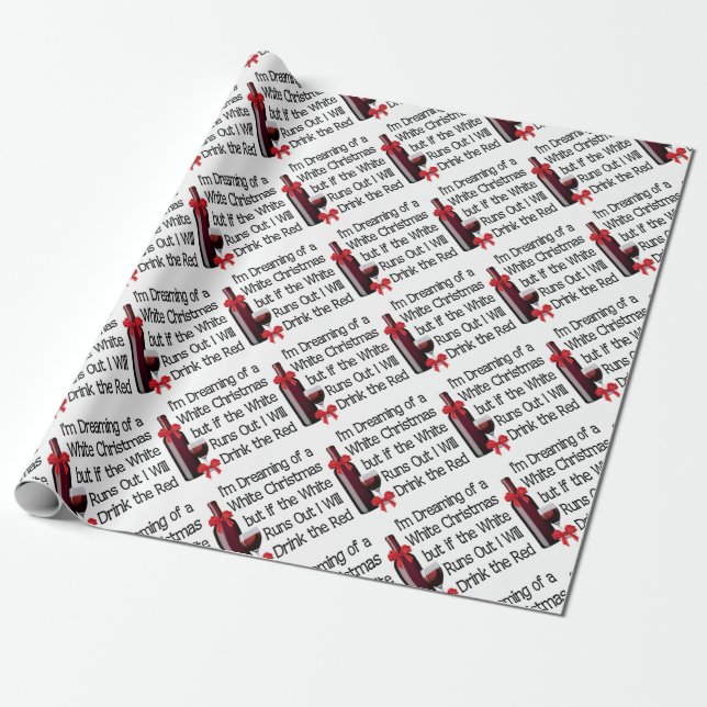 White Christmas Wrapping Paper (Unrolled)