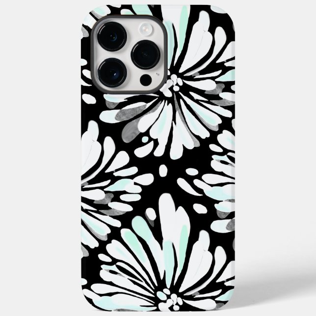 White Chrysanthemum Case-Mate iPhone Case (Back)