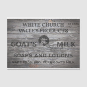 White Church Goat's Milk Decoupage Paper