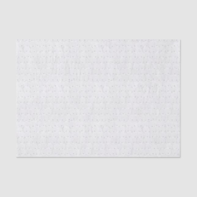 White Circle Sequins Sparkle Shiny Shimmer Glitter Tissue Paper (Front)