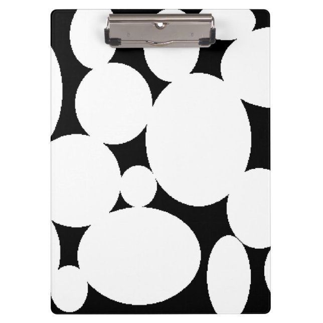 WHITE CIRCLES CLIPBOARD (Front)