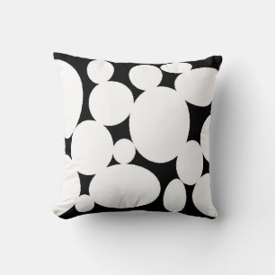 WHITE CIRCLES CUSHION