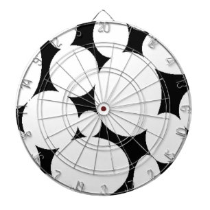 WHITE CIRCLES DARTBOARD