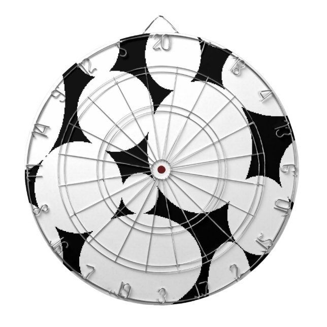 WHITE CIRCLES DARTBOARD (Front)