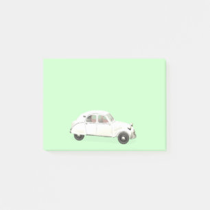 White Citroen 2CV Post-it Notes