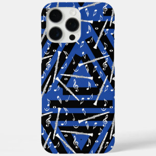 White Clarinets Music Notes iPhone 16 Pro Max Case