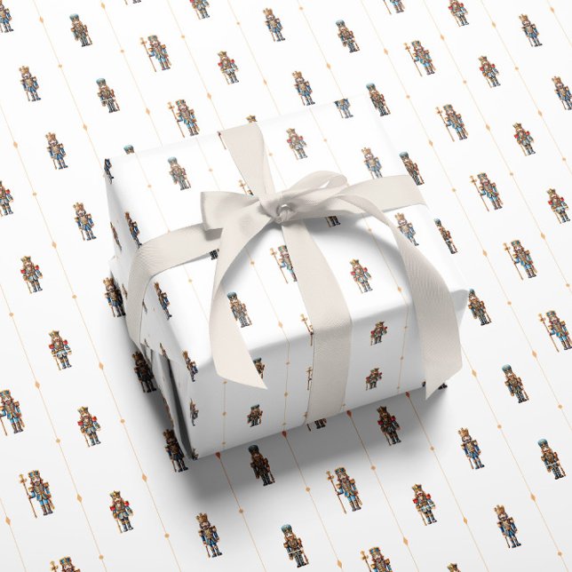 White classic nutcracker wrapping paper (Creator Uploaded)