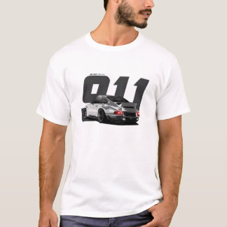 White Classic Retro German Sports Car Singer 911 T-Shirt