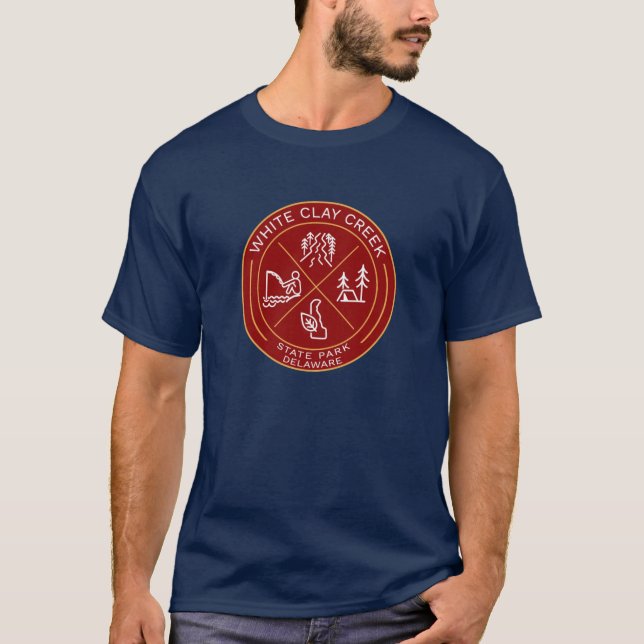 White Clay Creek State Park Heraldic Logo T-Shirt (Front)