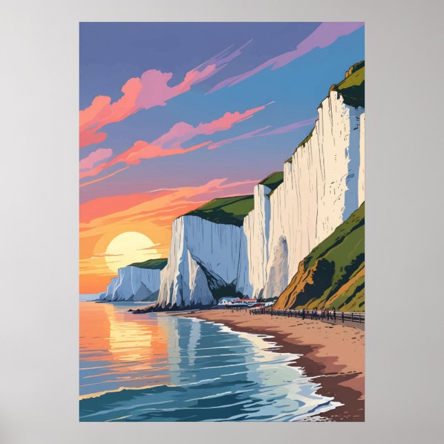 White Cliffs of Dover – Iconic Coastal Landscape Poster (Front)