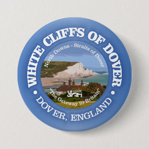 White Cliffs of Dover (rd) 7.5 Cm Round Badge