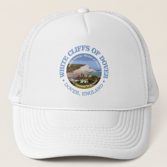 White Cliffs of Dover (rd) Trucker Hat (Front)