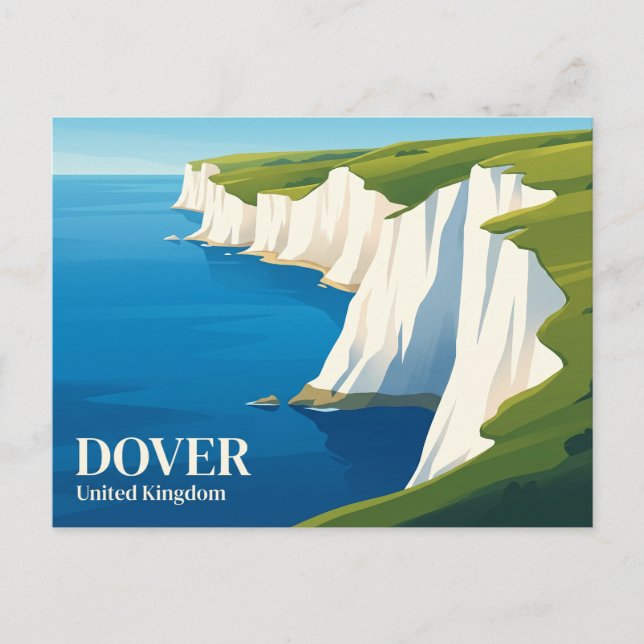 White Cliffs of Dover United Kingdom Postcard (Front)