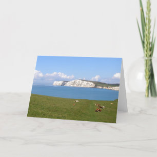 White cliffs of the Isle of Wight Holiday Card