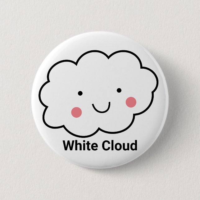 White Cloud EMS 911 Humour 6 Cm Round Badge (Front)