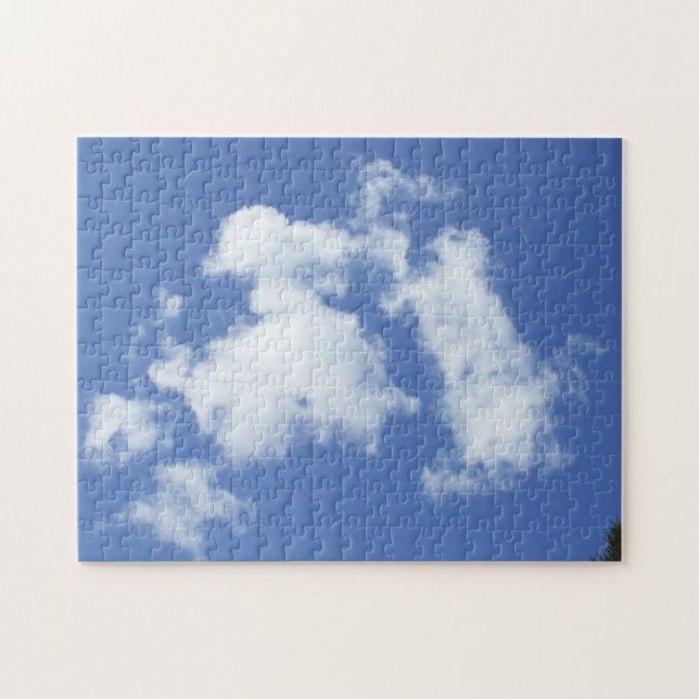 White Cloud Shapes  Jigsaw Puzzle (Horizontal)