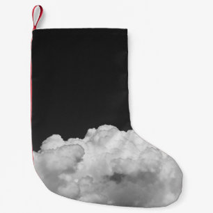 WHITE CLOUD SMALL CHRISTMAS STOCKING