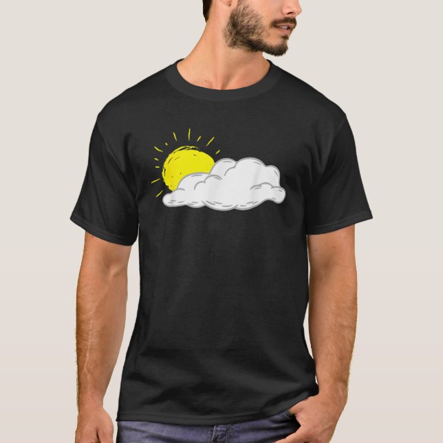 White Cloud With Sun Shining Men Women Kids  T-Shirt (Front)