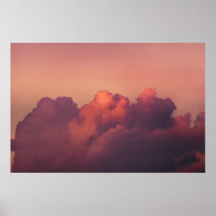 WHITE CLOUDS AND BLUE SKY POSTER