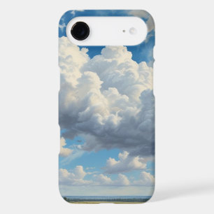 White Clouds and Clear Blue Sky
