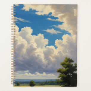 White Clouds and Clear Blue Sky Planner