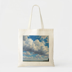White Clouds and Clear Blue Sky Tote Bag
