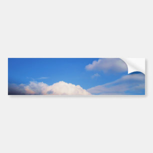 White Clouds & Blue Sky Bumper Sticker