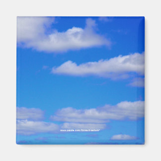 White Clouds, Blue Sky - Magnet
