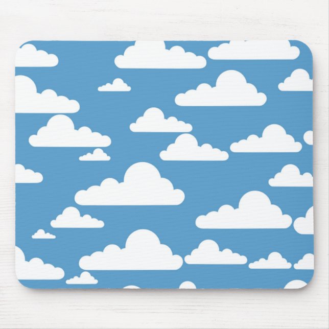 WHITE CLOUDS MOUSE MAT (Front)