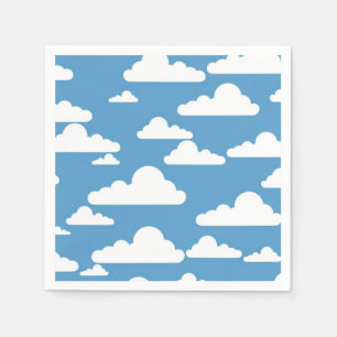 WHITE CLOUDS NAPKIN