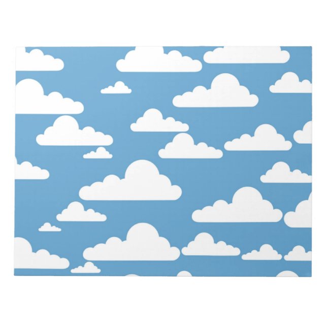 WHITE CLOUDS NOTEPAD (Front)