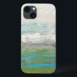White Clouds Overlooking Beautiful Landscape iPhone 13 Case<br><div class="desc">Jennifer Goldberger painted this beautiful landscape piece. White clouds are overlooking an amazing blue lake surrounded by gorgeous green grass. The colours are vivid and the detail is immaculate. Purchase your print now!</div>
