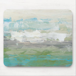 White Clouds Overlooking Beautiful Landscape Mouse Mat