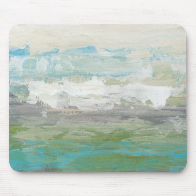 White Clouds Overlooking Beautiful Landscape Mouse Mat (Front)