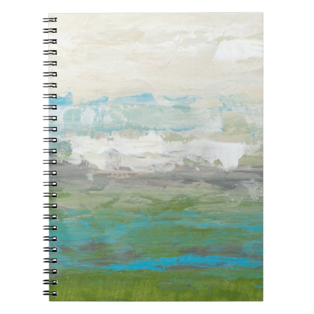 White Clouds Overlooking Beautiful Landscape Notebook (Front)
