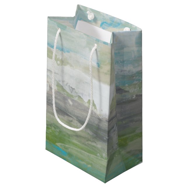 White Clouds Overlooking Beautiful Landscape Small Gift Bag (Front Angled)