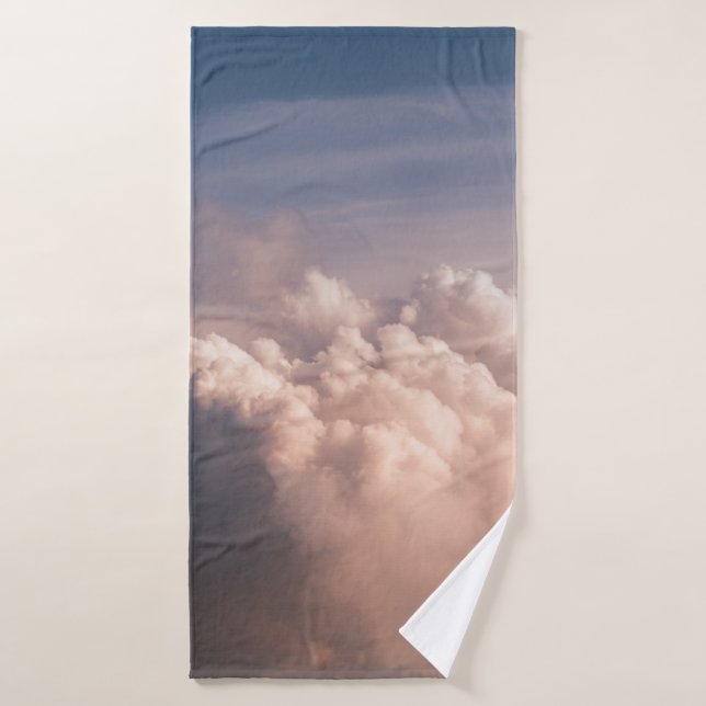 WHITE CLOUDS UNDER BLUE SKIES BATH TOWEL (Bath Towel)
