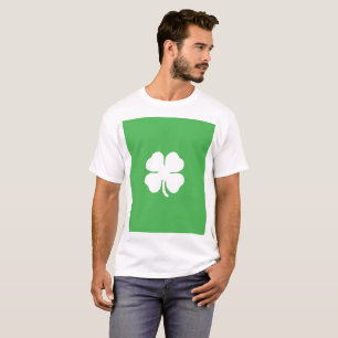 White Clover Leaf Men's Basic T-Shirt