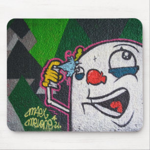 White Clown Mouse Mat