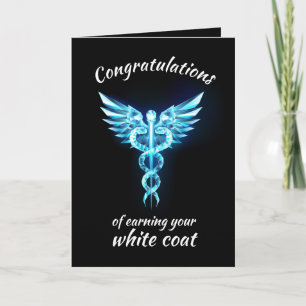 White Coat Ceremony Crystal Medical  Card