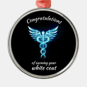 White Coat Ceremony Crystal Medical  Metal Tree Decoration