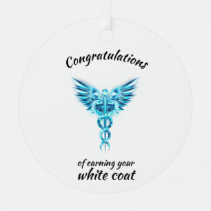 White Coat Ceremony Crystal Medical Metal Tree Decoration