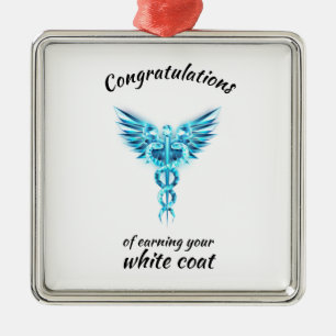 White Coat Ceremony Crystal Medical  Metal Tree Decoration
