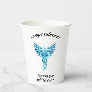 White Coat Ceremony Crystal Medical  Paper Cups