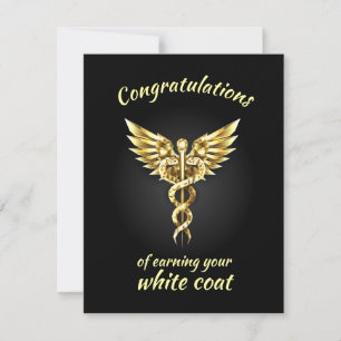 White Coat Ceremony Gold Medical  Card